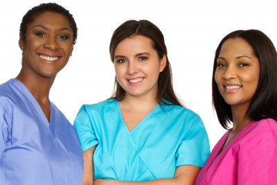 adult women smiling